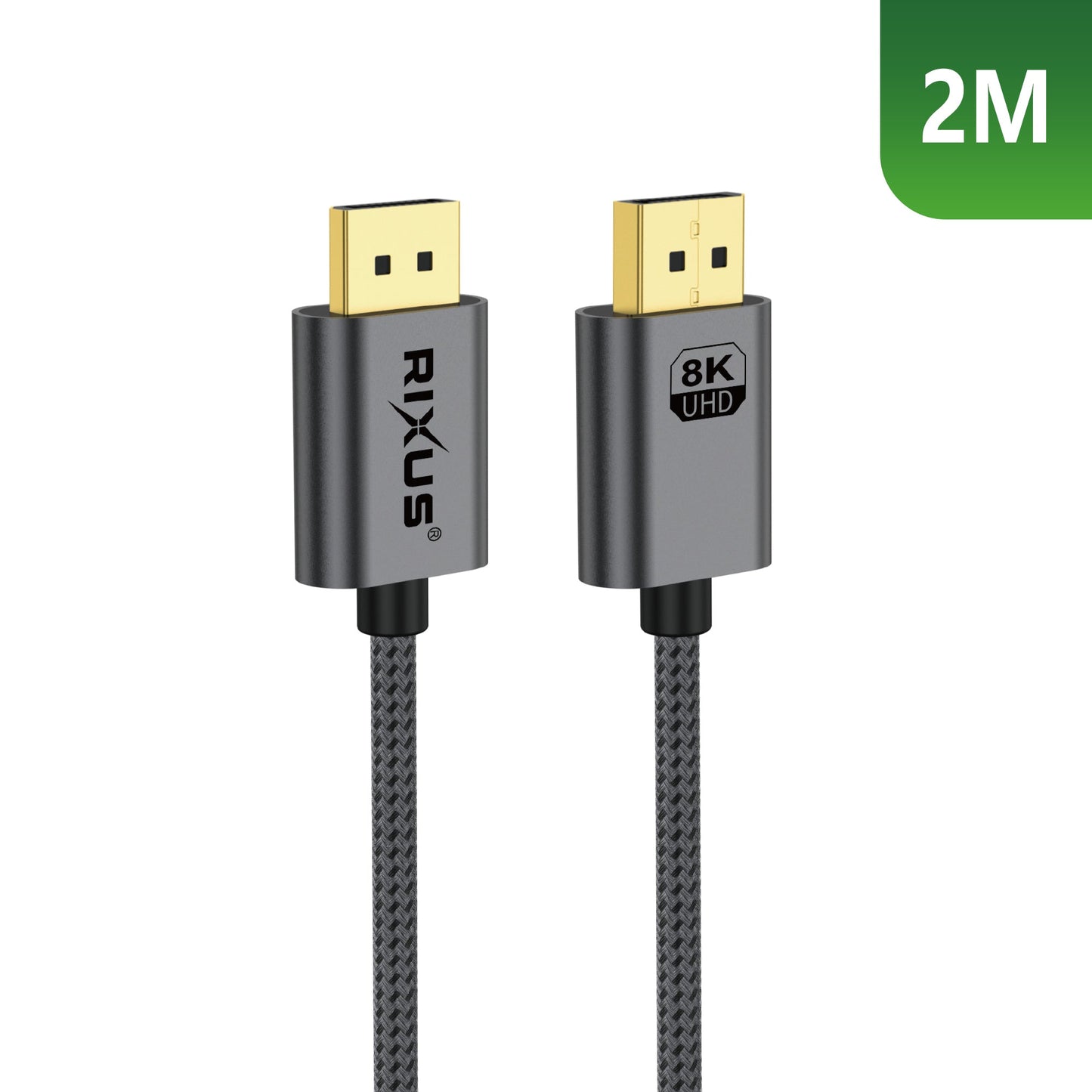 Câble DisplayPort 8K 2m Gris