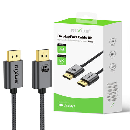 Câble DisplayPort 8K 2m Gris
