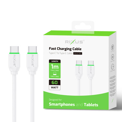Câble Charge Rapide USB-C vers USB-C – Blanc 60W