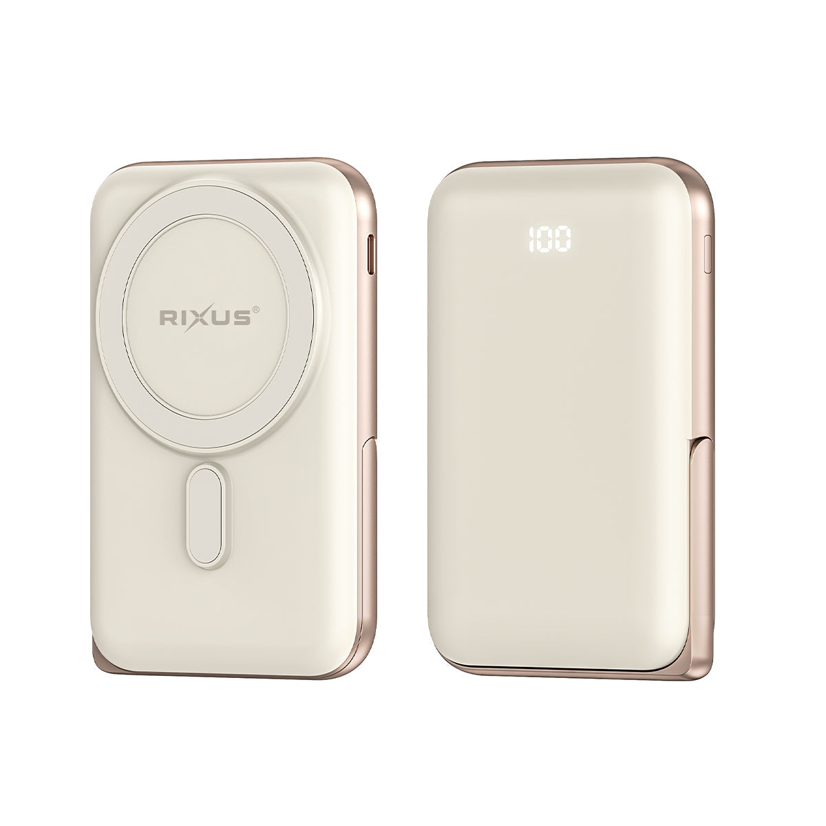 Powerbank Magnétique 10000mAh Stand Or Rose