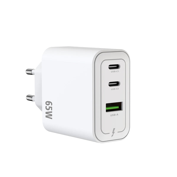 Chargeur GaN Multiport 65W – Blanc