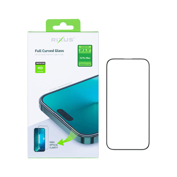 Verre trempé Rixus Clear HD iPhone 16 Pro Max