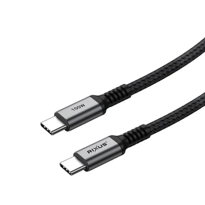 Câble USB-C vers USB-C 2m 100W – Gris Sidéral