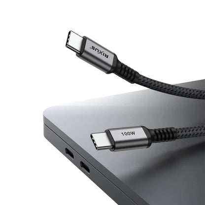 Câble USB-C vers USB-C 2m 100W – Gris Sidéral