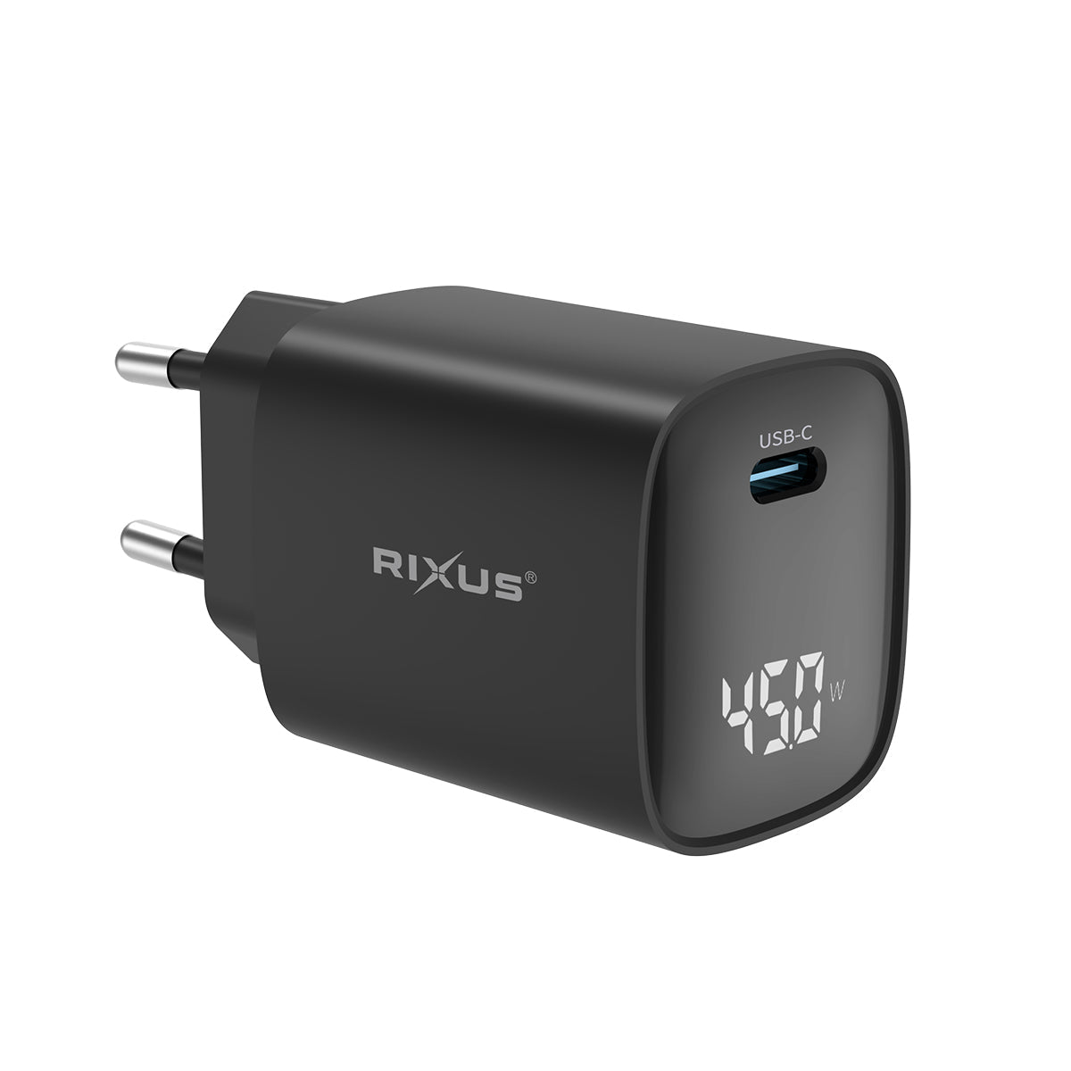 Chargeur USB-C 45W Écran Digital – Noir