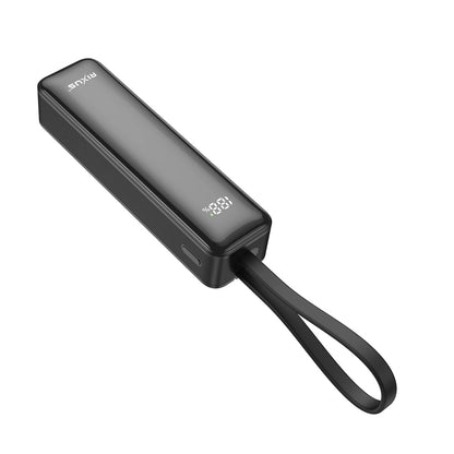 Powerbank 5000mAh Câble USB-C Intégré Écran Digital