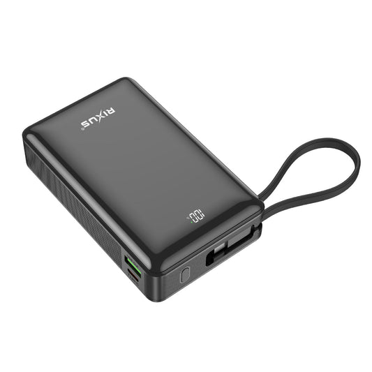 Powerbank 20000mAh Câble USB-C Intégré Écran Digital