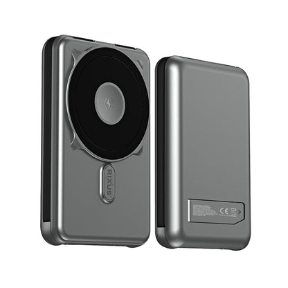 Powerbank MagSafe 10000mAh Câble Intégré Gris