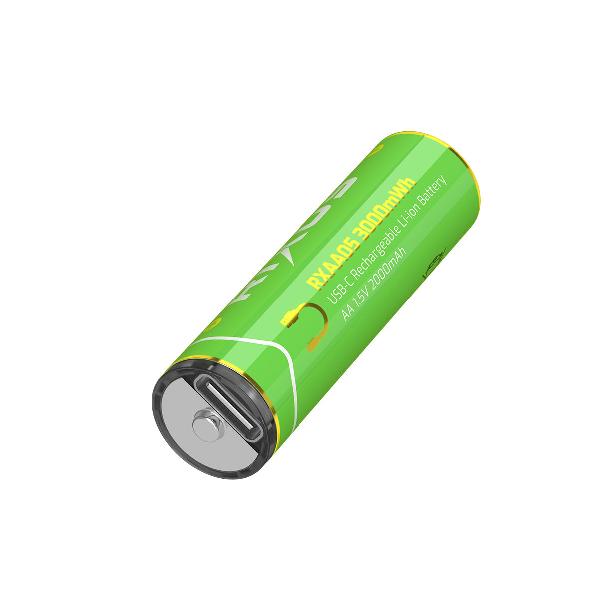 Batteries AA Rechargeables USB-C 3000mWh Pack x4