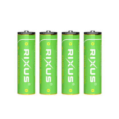Batteries AA Rechargeables USB-C 3000mWh Pack x4