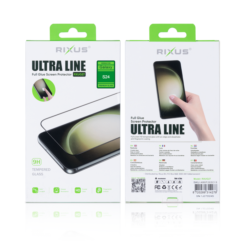 Verre trempé Rixus Ultra Line Samsung Galaxy S24 S25