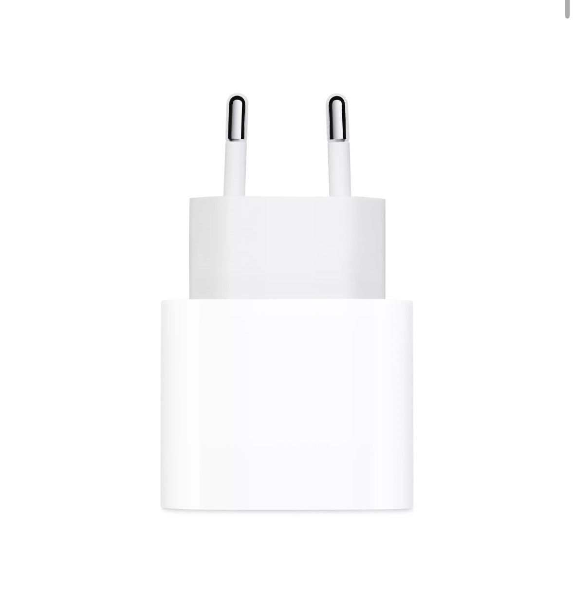 Apple compatible 20W USB-C en coloris blanc