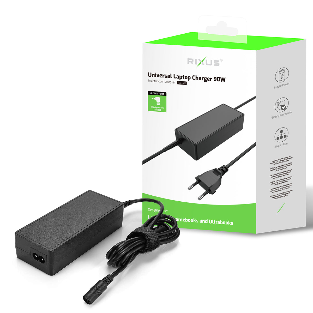 Chargeur Laptop Universel 90W 12 Connecteurs