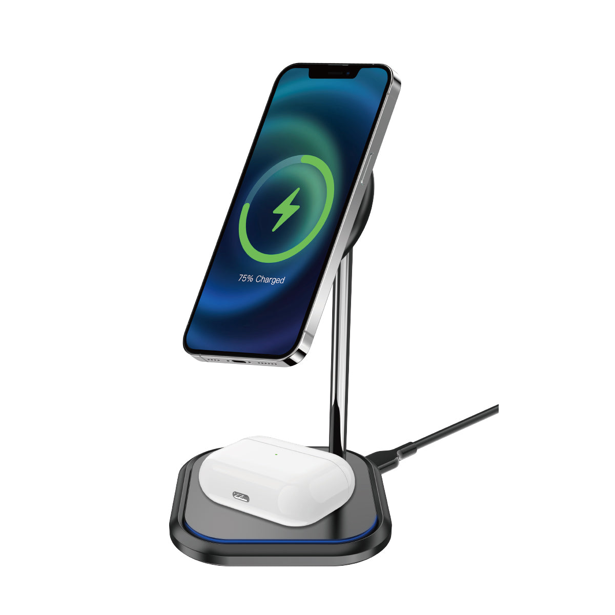 Station de Charge Sans Fil Magnétique Lemobile RXWC55 15W Noir