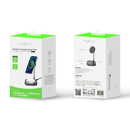 Support Chargeur Magnétique Sans Fil 15W Noir