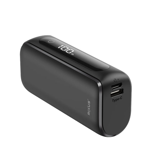 Powerbank Compact Écran Digital 5000mAh Noir