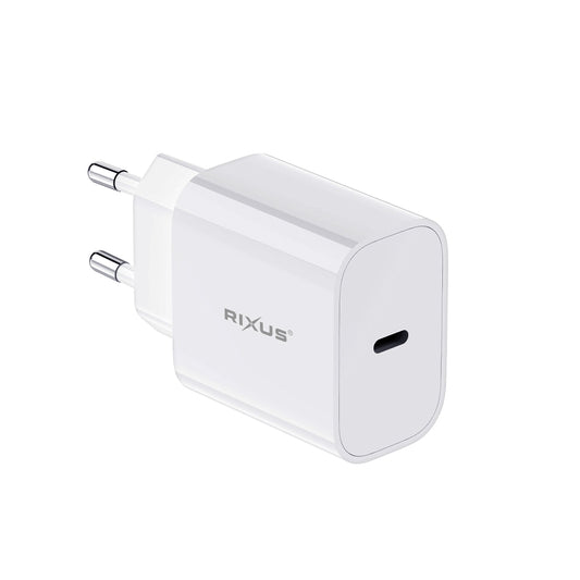 Chargeur Secteur USB-C PD Rixus RX2021 20W Blanc