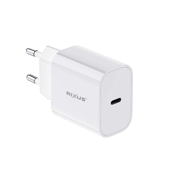 Chargeur Secteur USB-C PD Rixus RX2021 20W Blanc