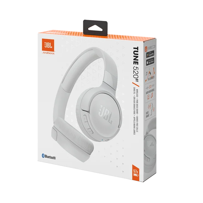 JBL Tune 520BT - JBLT520BTWHT - Blanc