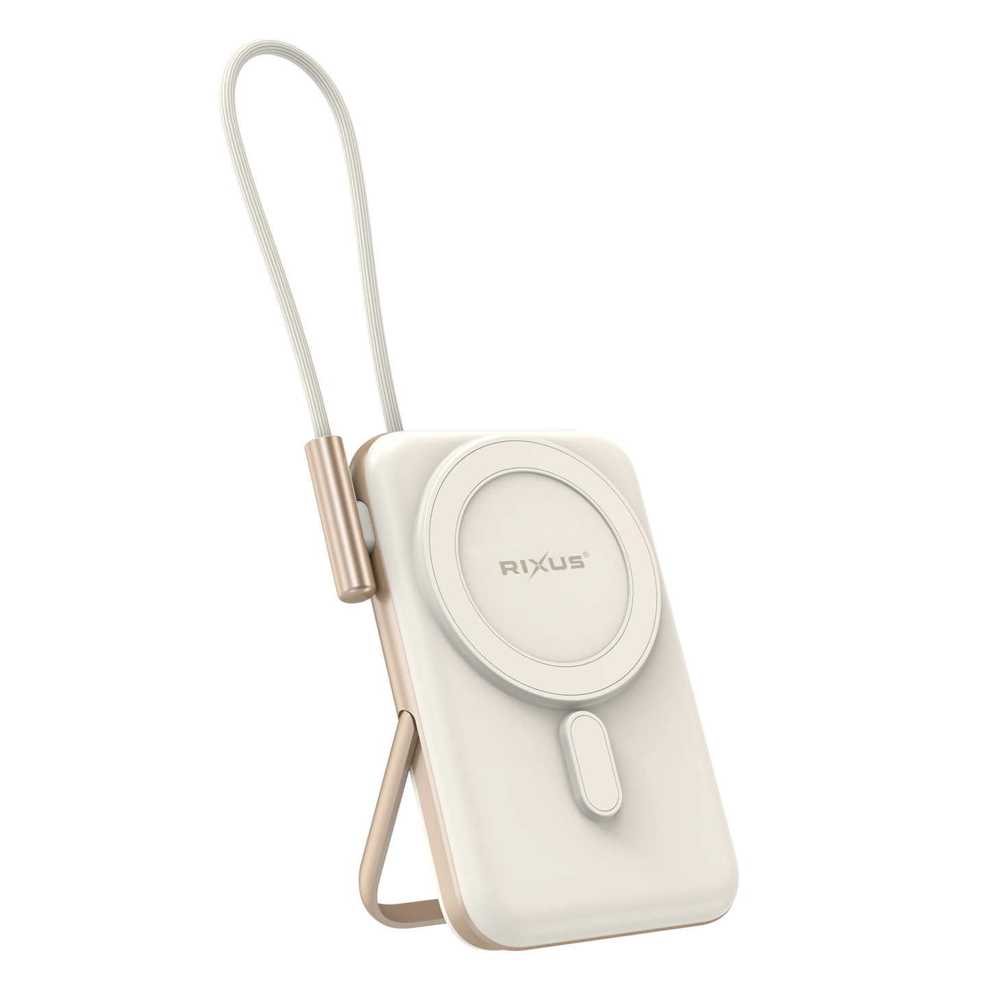 Powerbank Magnétique 10000mAh Câble USB-C Or Rose