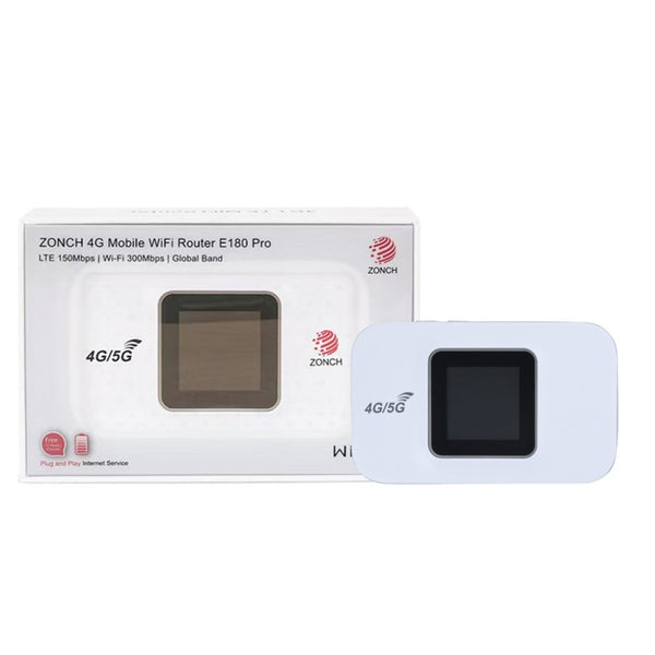 Clé Wi-Fi 4G ZONCH E180 USB-C blanche, vue de face