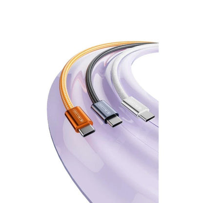 Câble JELLICO SX5 USB-C vers USB-C 100W Orange vue