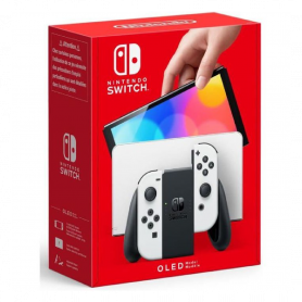 Console Nintendo Switch OLED avec Joy-Con blancs