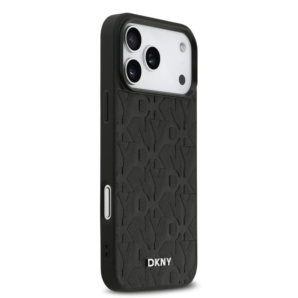 DKNY iPhone 17 Pro Max Grid Pattern Noir 5