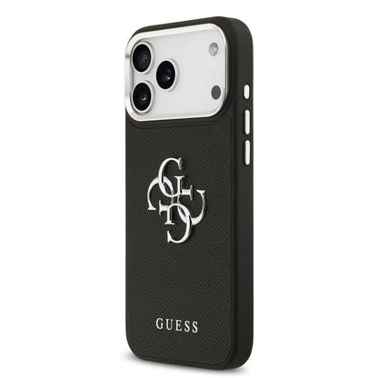 Guess iPhone 17 Pro Max Grained Big 4G Logo Noir 2
