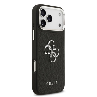 Guess iPhone 17 Pro Max Grained Big 4G Logo Noir 4
