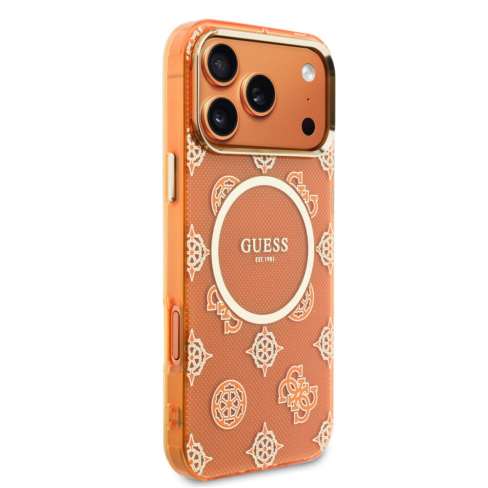 Guess iPhone 17 Pro Max Peony Dot Orange - angle