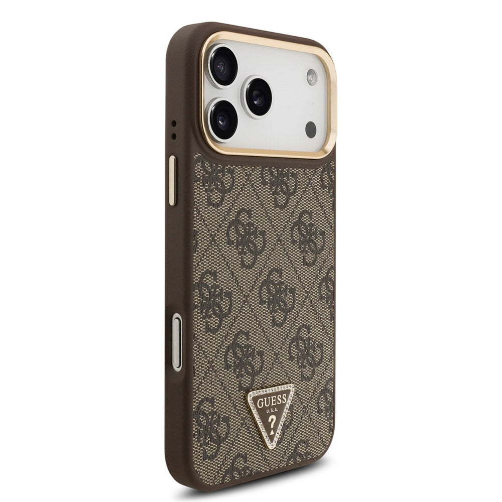 Guess iPhone 17 Pro Max 4G Triangle Logo Marron 4