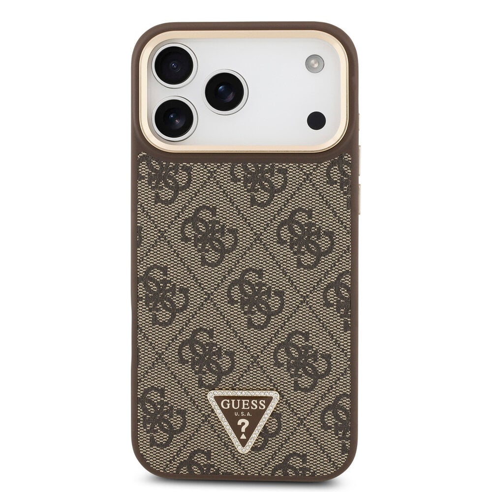 Guess iPhone 17 Pro Max 4G Triangle Logo Marron 3