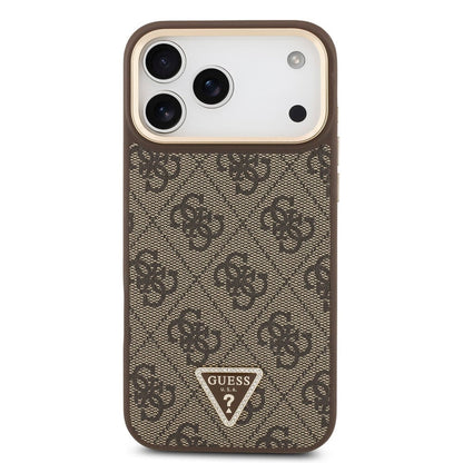 Guess iPhone 17 Pro Max 4G Triangle Logo Marron 3