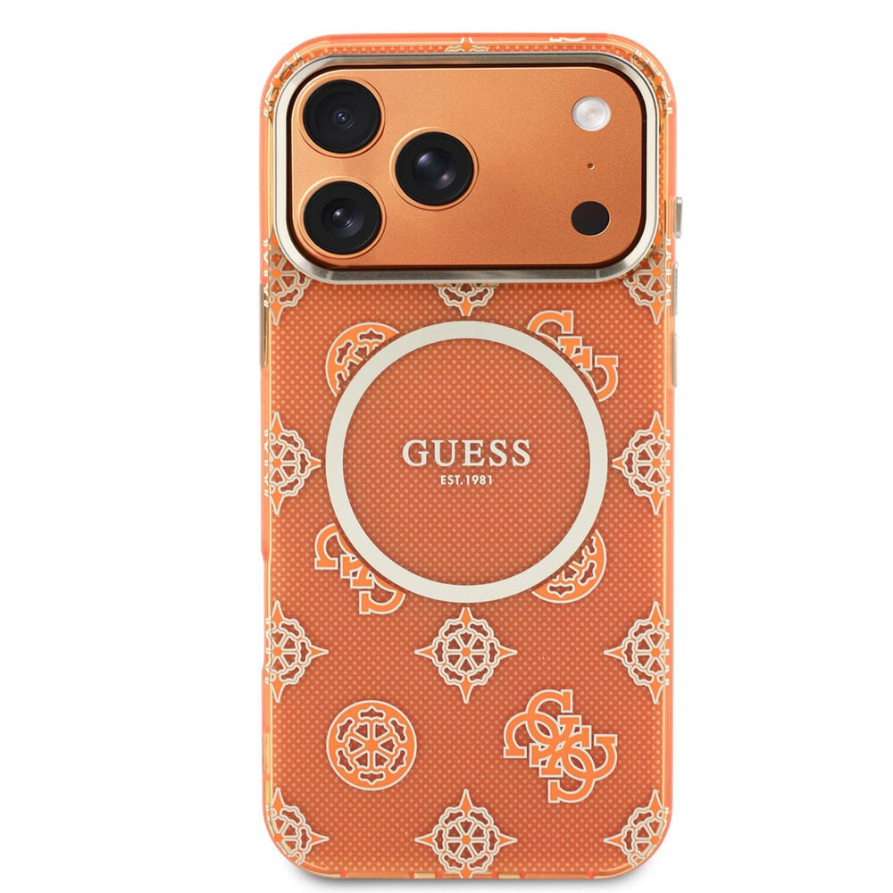 Guess iPhone 17 Pro Max Peony Dot Orange - detail