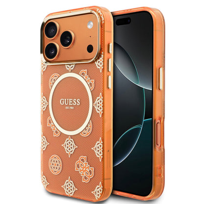 Guess iPhone 17 Pro Max Peony Dot Orange - front