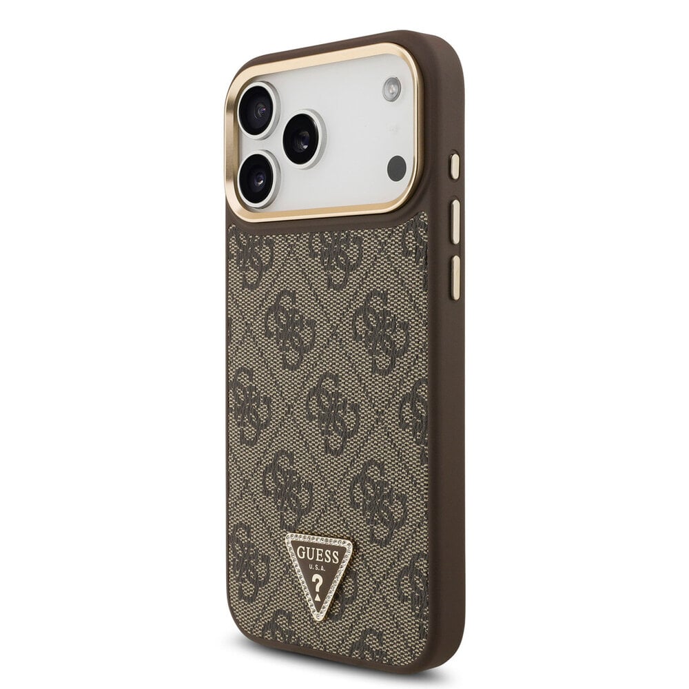 Guess iPhone 17 Pro Max 4G Triangle Logo Marron 2