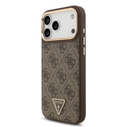 Guess iPhone 17 Pro Max 4G Triangle Logo Marron 2