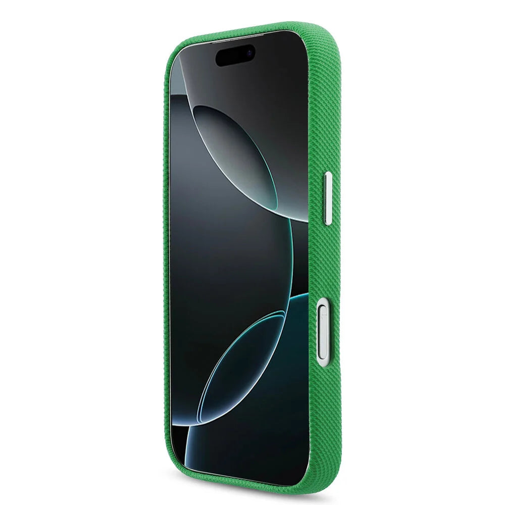 Lacoste iPhone 17 Pro Max Back cover coque - MagSafe - Metal Edges - Iconic Petit Pique Logo - Estragon Green