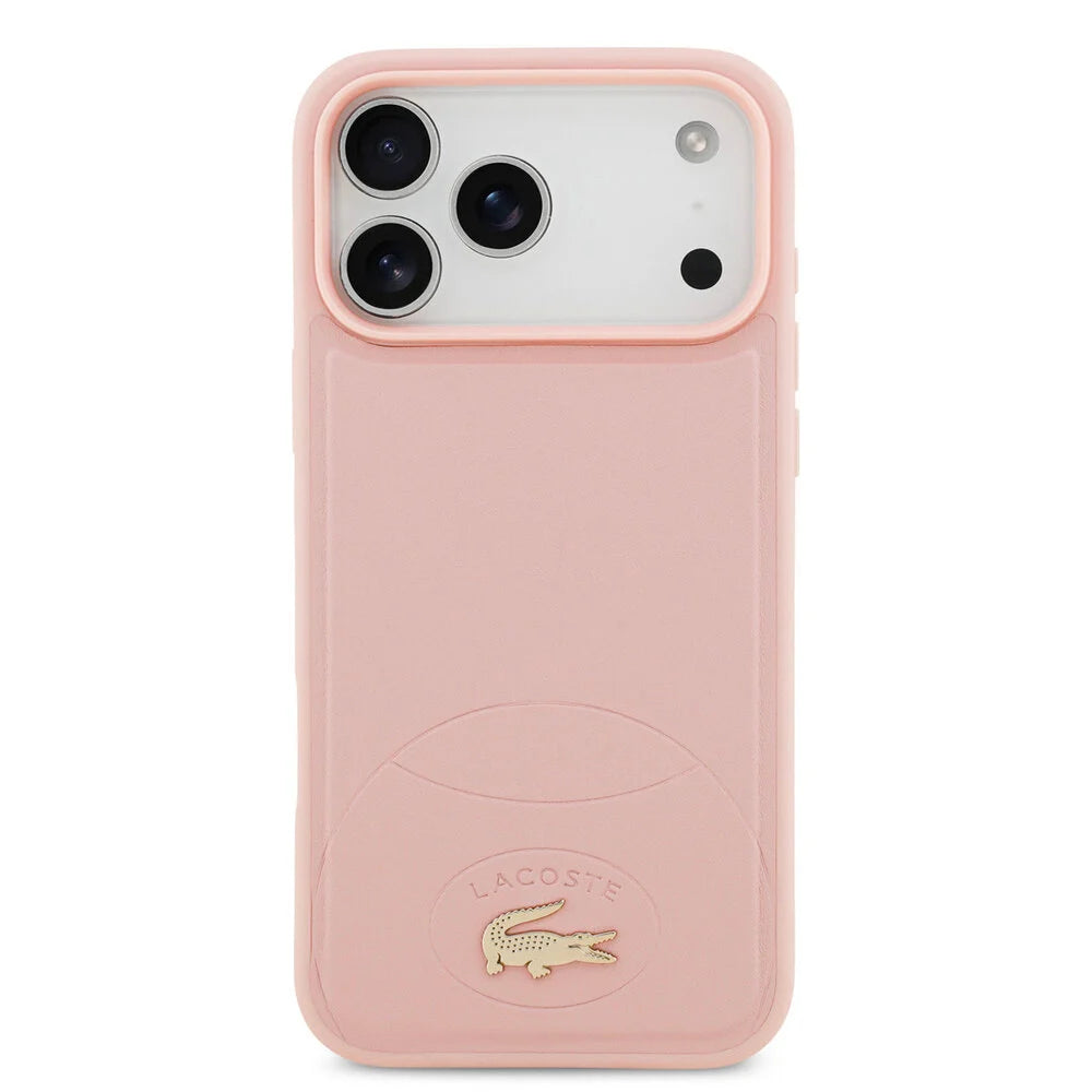 Lacoste iPhone 17 Pro Max Back cover coque - MagSafe - Bliss Design - Rose