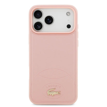Lacoste iPhone 17 Pro Max Back cover coque - MagSafe - Bliss Design - Rose