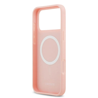 Lacoste iPhone 17 Pro Max Back cover coque - MagSafe - Bliss Design - Rose