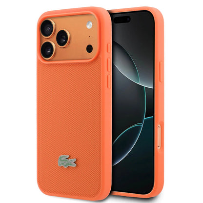 Lacoste iPhone 17 Pro Max Back cover coque - Orange - MagSafe - Iconic Petit Pique Logo