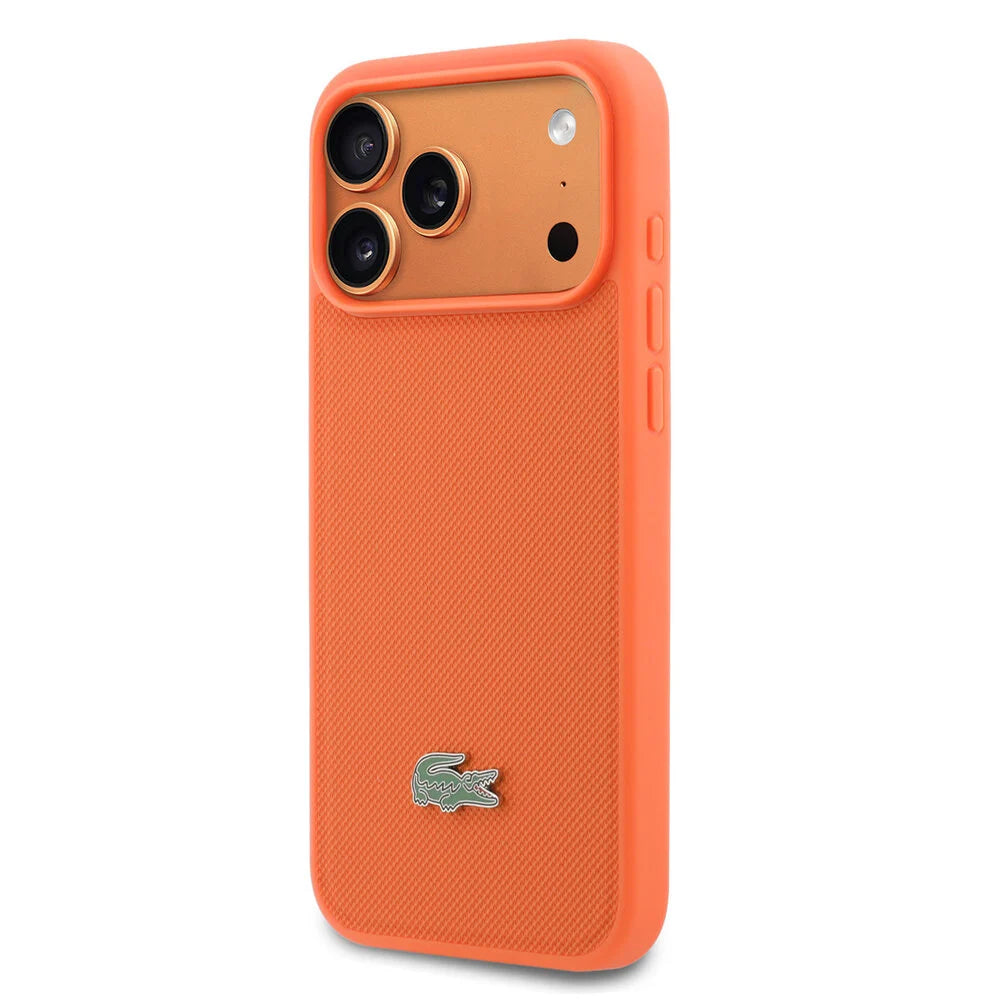 Lacoste iPhone 17 Pro Max Back cover coque - Orange - MagSafe - Iconic Petit Pique Logo